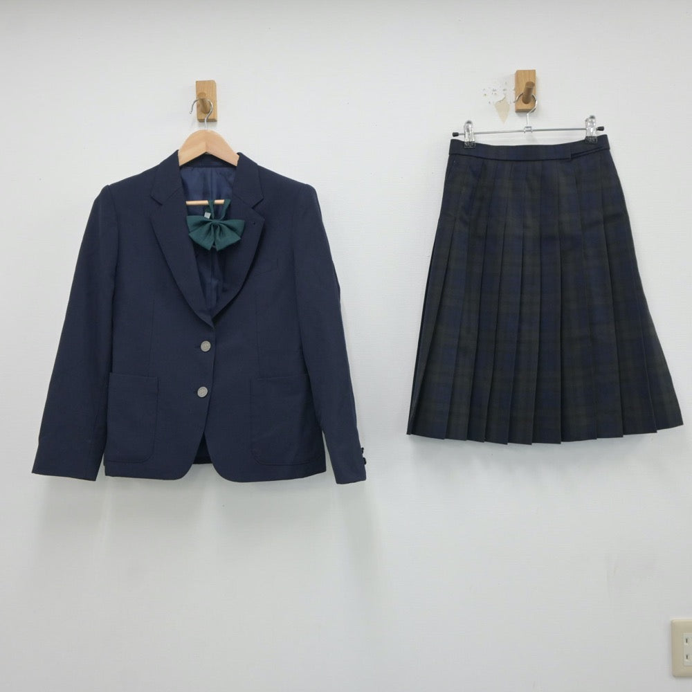 【中古】北海道 北海道釧路東高等学校 女子制服 5点（ブレザー・ベスト・スカート）sf018145