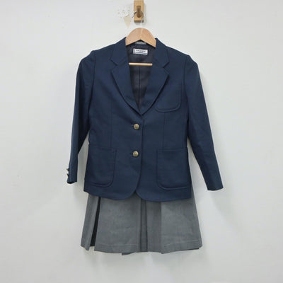 【中古】北海道 美原中学校 女子制服 4点（ブレザー・ベスト・スカート）sf018147