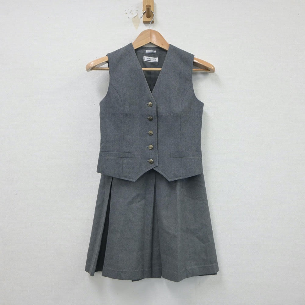 【中古】北海道 美原中学校 女子制服 4点（ブレザー・ベスト・スカート）sf018147