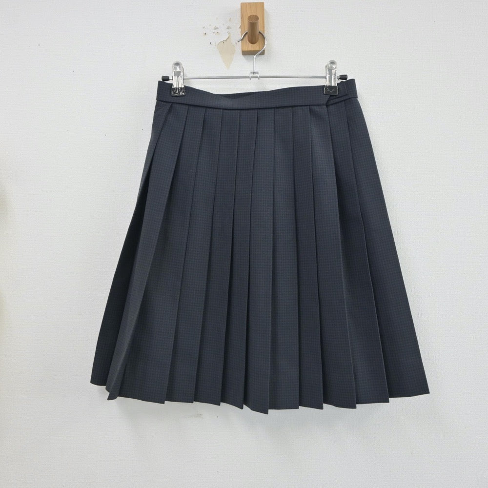 【中古】岡山県 西大寺高等学校 女子制服 2点（ニットベスト・スカート）sf018153