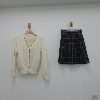 【中古】千葉県 東京学館浦安高等学校 女子制服 5点（ブレザー・ニット・スカート）sf018155