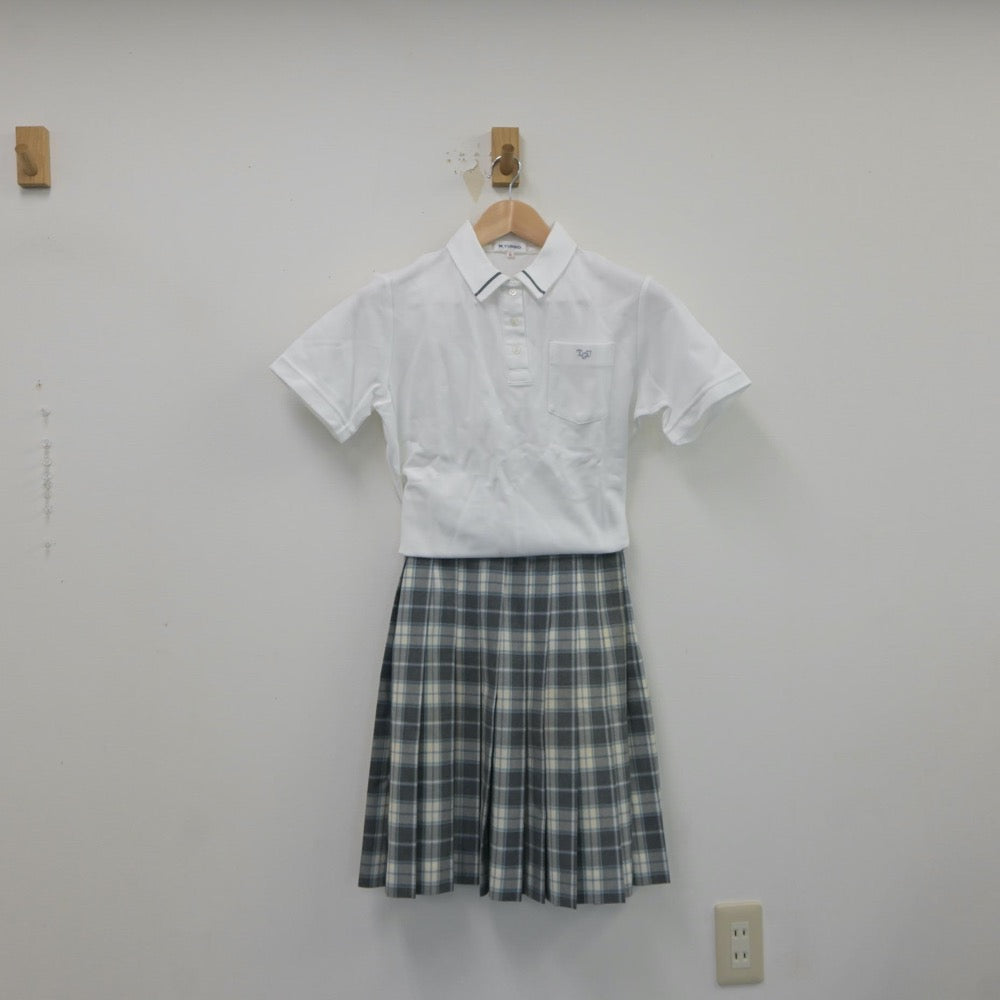 【中古】千葉県 東京学館浦安高等学校 女子制服 3点（シャツ・スカート）sf018156