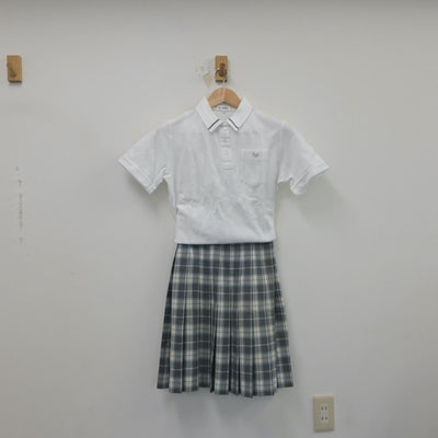 【中古】千葉県 東京学館浦安高等学校 女子制服 3点（シャツ・スカート）sf018156