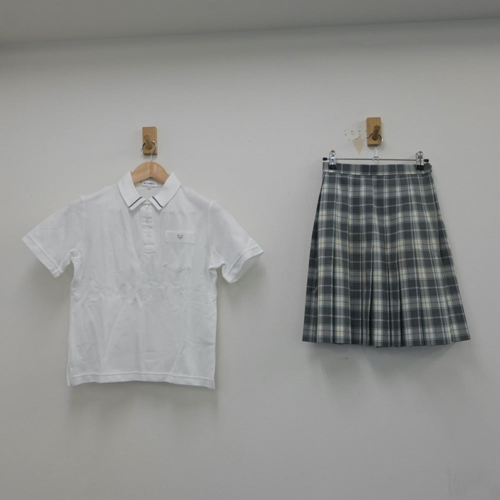 【中古】千葉県 東京学館浦安高等学校 女子制服 3点（シャツ・スカート）sf018156