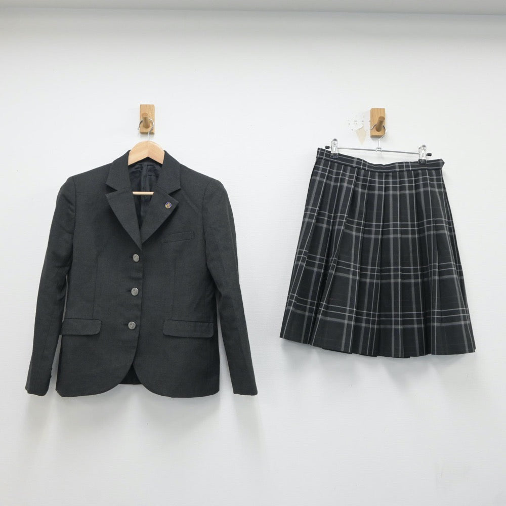 【中古】大阪府 大阪商業大学高等学校 女子制服 3点（ブレザー・スカート・スカート）sf018160