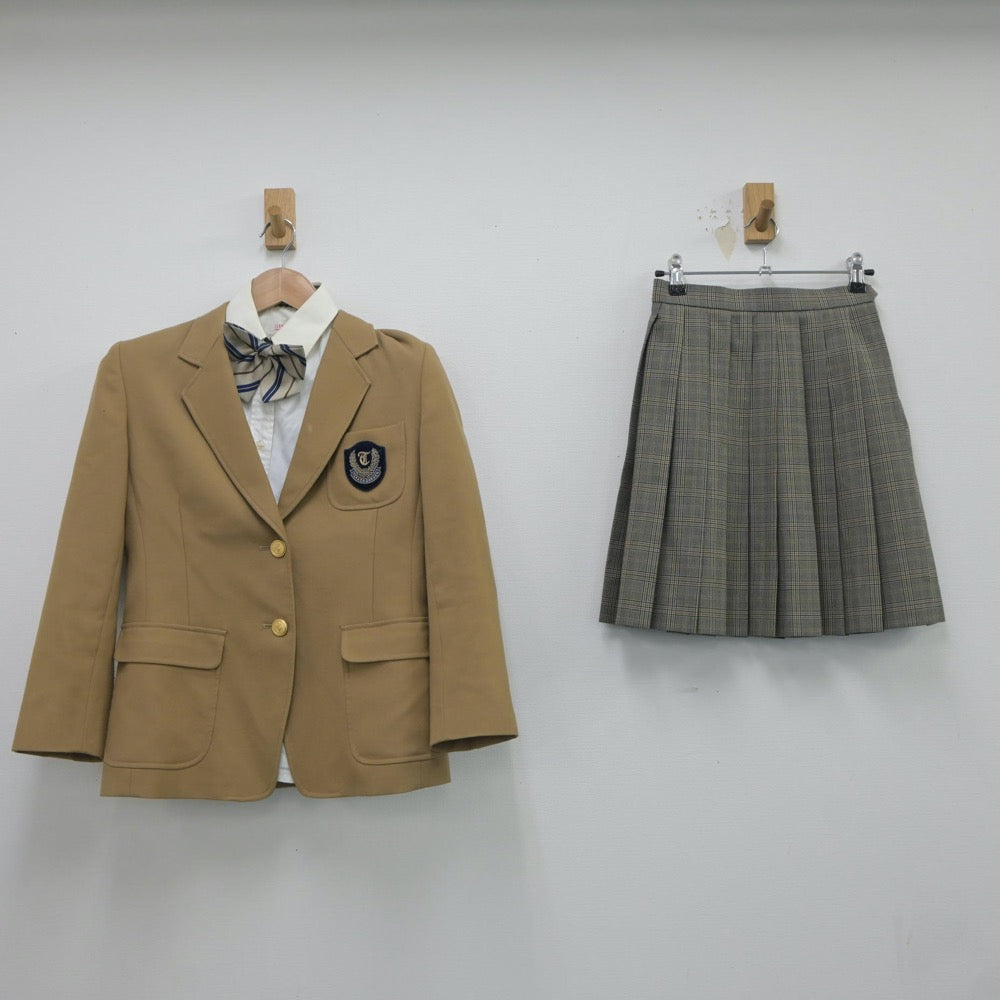 【中古】三重県 高田高等学校 女子制服 4点（ブレザー・シャツ・スカート）sf018166