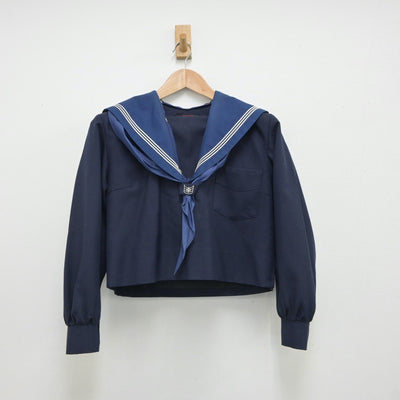 【中古】大阪府 三島中学校 女子制服 3点（セーラー服・スカート）sf018177