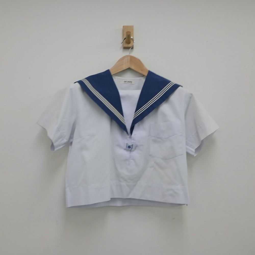 【中古】大阪府 三島中学校 女子制服 2点（セーラー服・スカート）sf018178