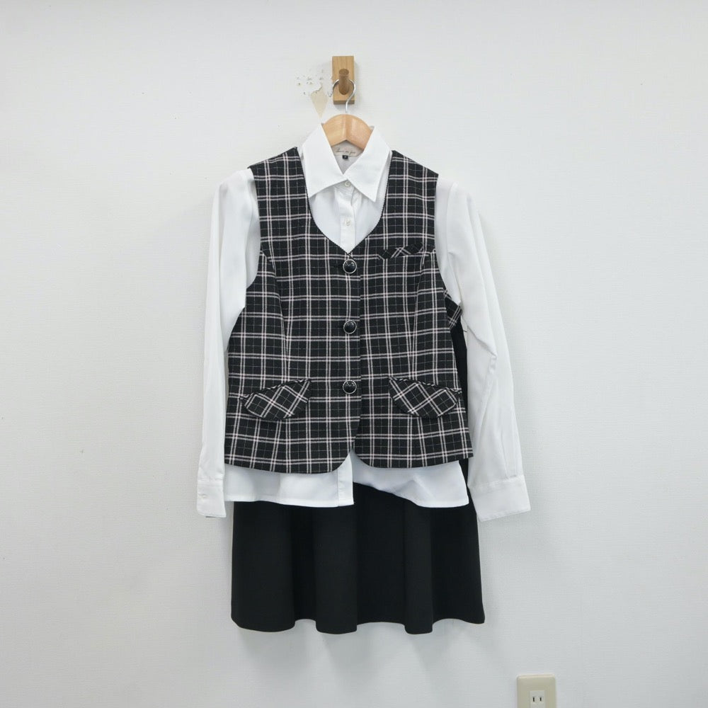 【中古】会社制服 事務服 3点 sf018184