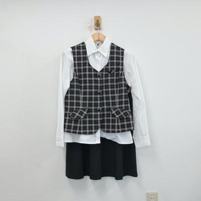 【中古】会社制服 事務服 3点 sf018184