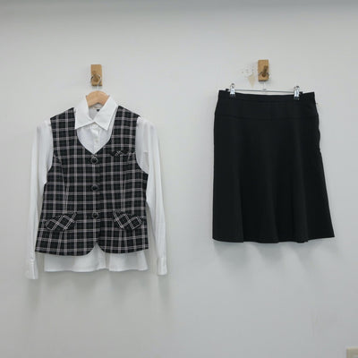 【中古】会社制服 事務服 3点 sf018184