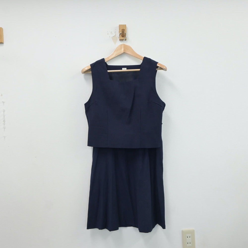 【中古】群馬県 高崎女子高等学校 女子制服 2点（ベスト・スカート）sf018185