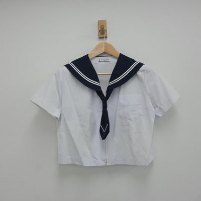 【中古】群馬県 豊岡中学校 女子制服 2点（セーラー服・スカート）sf018187