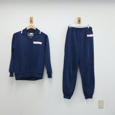 【中古】新潟県 石山中学校 女子制服 2点（ジャージ 上・ジャージ 下）sf018189