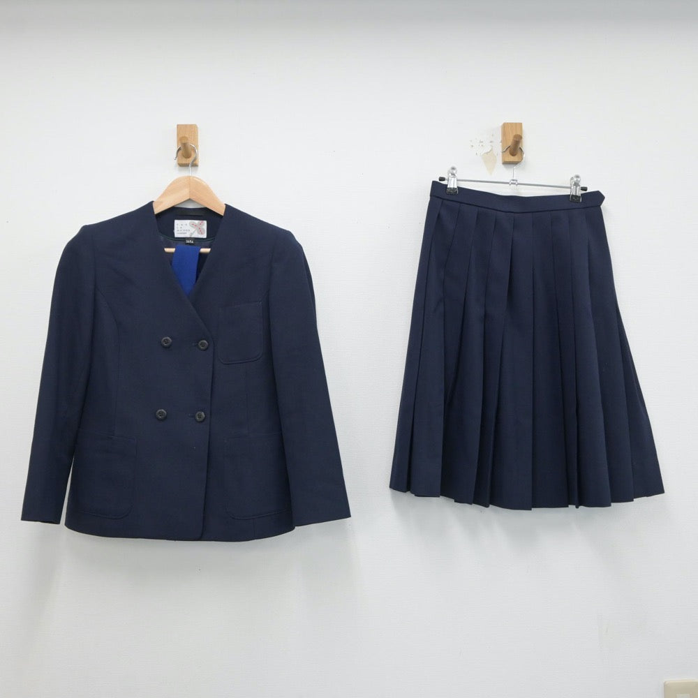 【中古】新潟県 石山中学校 女子制服 4点（ブレザー・スカート・スカート）sf018190