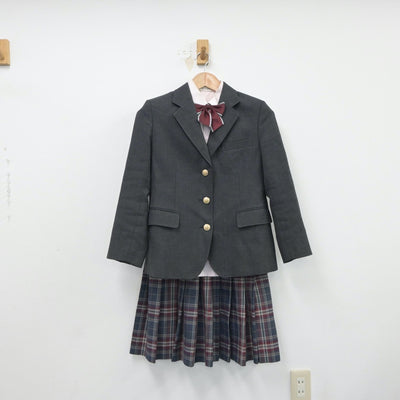 【中古】東京都 明治大学付属中野八王子中学校 女子制服 4点（ブレザー・シャツ・スカート）sf018198