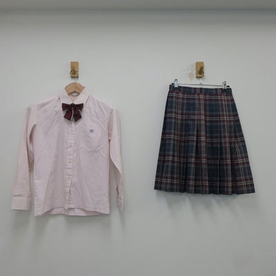 【中古】東京都 明治大学付属中野八王子中学校 女子制服 4点（ブレザー・シャツ・スカート）sf018198