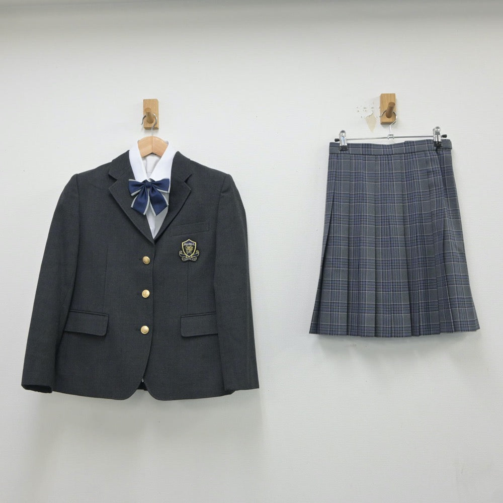 中古制服】東京都 明治大学付属中野八王子高等学校 女子制服 4点 