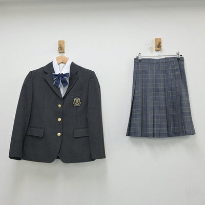 【中古】東京都 明治大学付属中野八王子高等学校 女子制服 4点（ブレザー・シャツ・スカート）sf018207