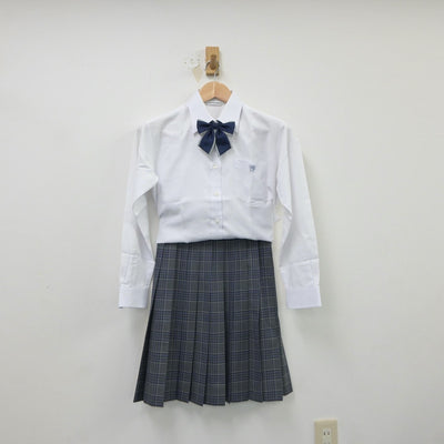 【中古】東京都 明治大学付属中野八王子高等学校 女子制服 4点（ブレザー・シャツ・スカート）sf018207