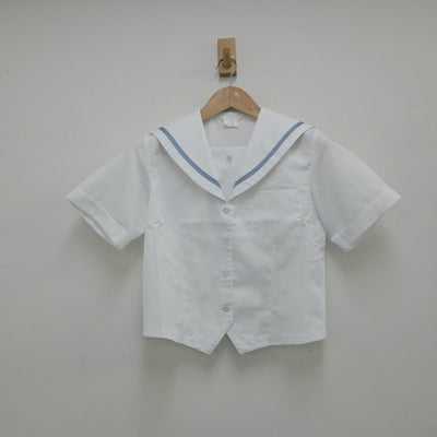 【中古】愛知県 佐屋高等学校 女子制服 4点（セーラー服・ニットベスト・スカート）sf018213