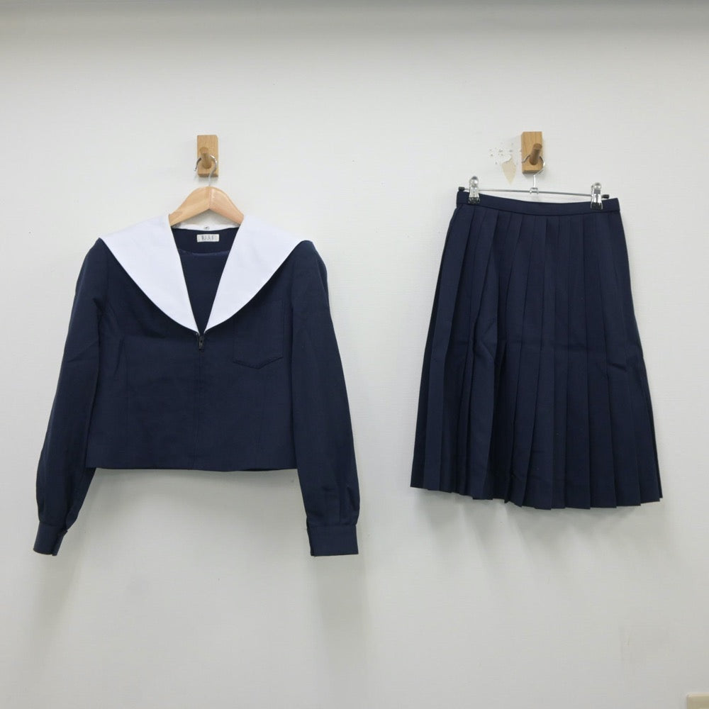 中古制服】愛知県 藤浪中学校 女子制服 2点（セーラー服