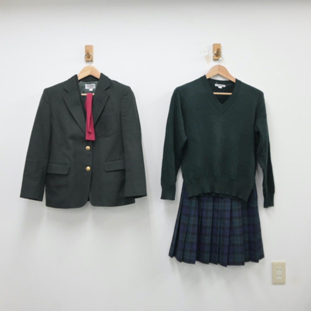 【中古】愛知県 仙台育英高等学校 女子制服 5点（ブレザー・ベスト・ニット・スカート）sf018221