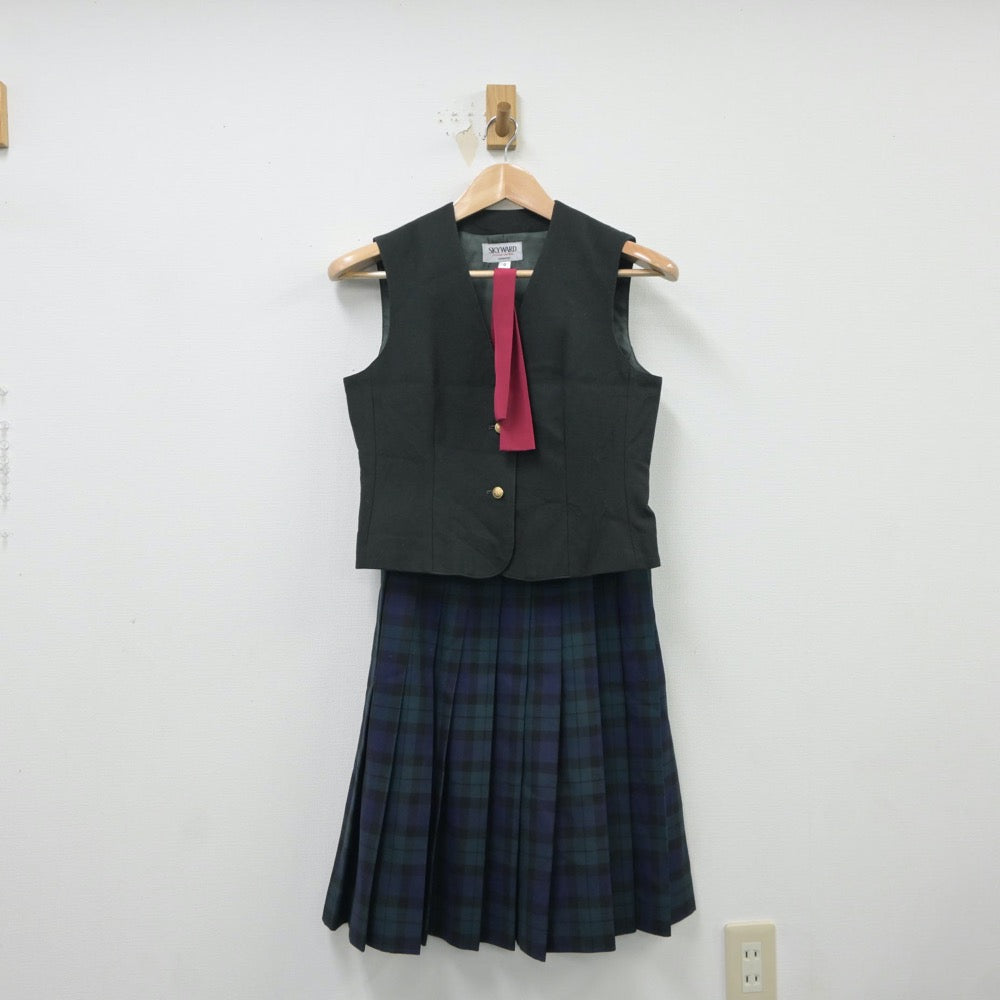 【中古】愛知県 仙台育英高等学校 女子制服 5点（ブレザー・ベスト・ニット・スカート）sf018221