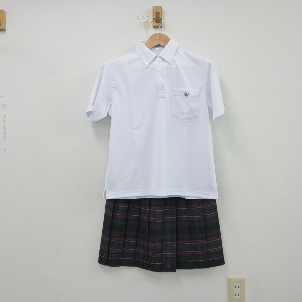 【中古】愛知県 愛知県立春日井商業高等学校 女子制服 3点（シャツ・スカート）sf018230