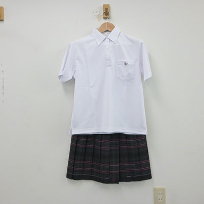 【中古】愛知県 愛知県立春日井商業高等学校 女子制服 3点（シャツ・スカート）sf018230