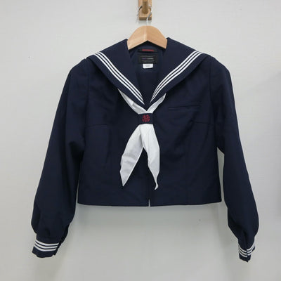 【中古】愛媛県 松山市立拓南中学校 女子制服 3点（セーラー服・ベスト）sf018233