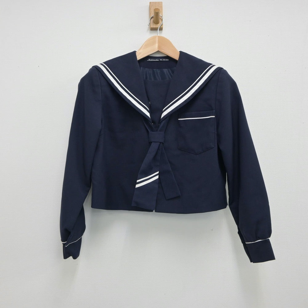 【中古】静岡県 浜松市立神久呂中学校 女子制服 3点（セーラー服・スカート）sf018238