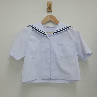 【中古】静岡県 浜松市立神久呂中学校 女子制服 2点（セーラー服・スカート）sf018240