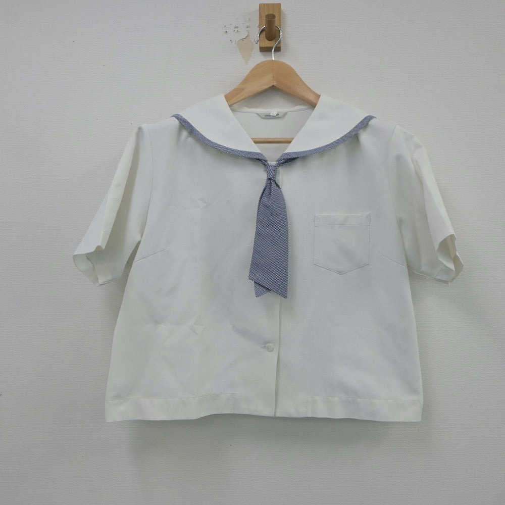 【中古】青森県 新城中学校 女子制服 4点（セーラー服）sf018245