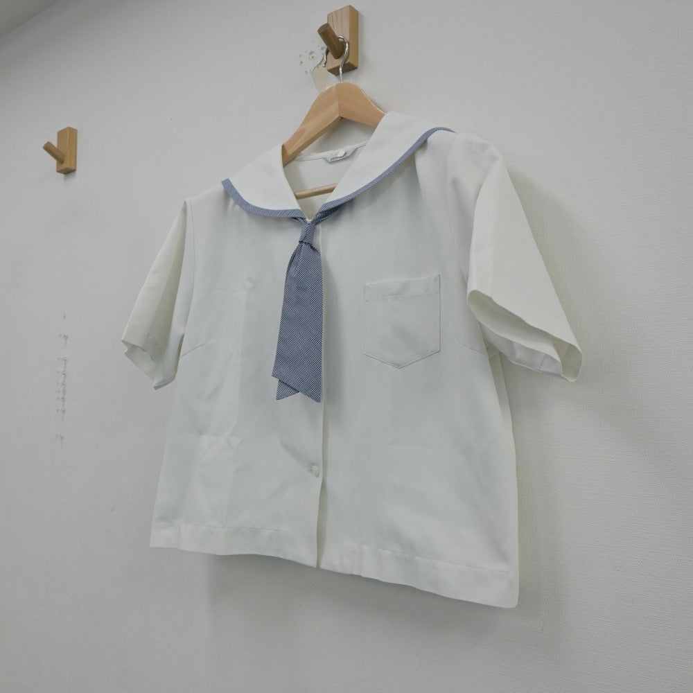 【中古】青森県 新城中学校 女子制服 4点（セーラー服）sf018245