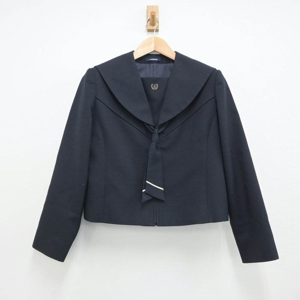 【中古】青森県 新城中学校 女子制服 3点（セーラー服・スカート）sf018247