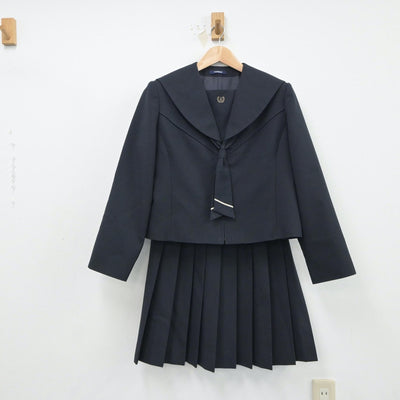 【中古】青森県 新城中学校 女子制服 3点（セーラー服・スカート）sf018248