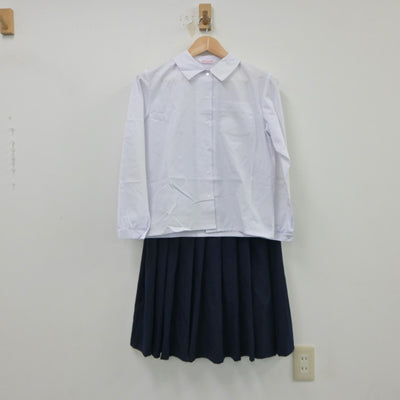 【中古】群馬県 高崎市立並榎中学校 女子制服 3点（ブレザー・シャツ・スカート）sf018250