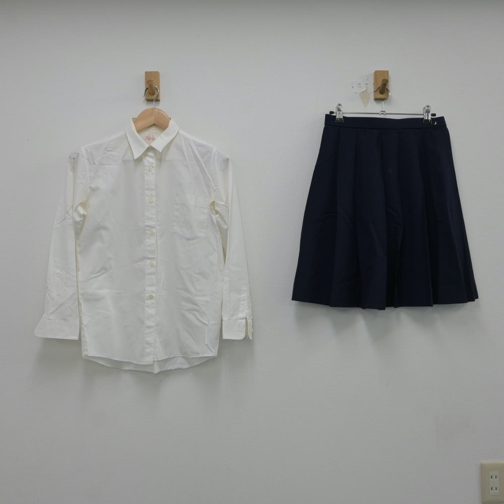 【中古】大阪府 刀根山高等学校 女子制服 2点（シャツ・スカート）sf018253