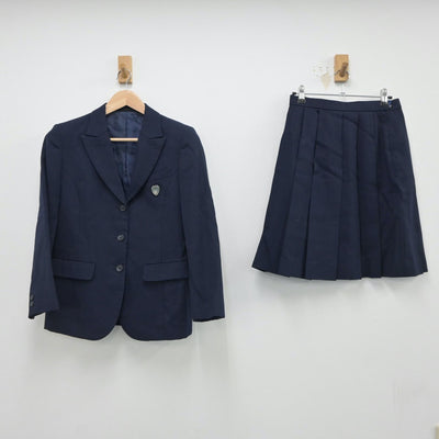 【中古】大阪府 刀根山高等学校 女子制服 2点（ブレザー・スカート）sf018254