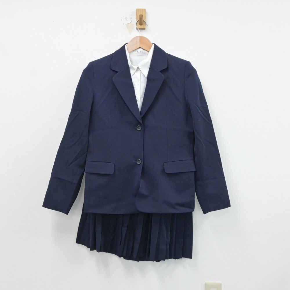 【中古】香川県 高松高等学校 女子制服 4点（ブレザー・シャツ・ベスト・スカート）sf018257