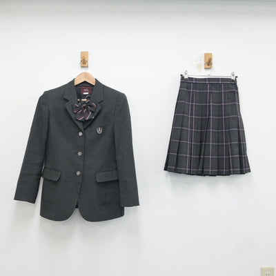 【中古】東京都 小平高等学校 女子制服 4点（ブレザー・スカート）sf018259