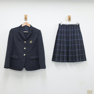 【中古】岐阜県 大垣養老高等学校 女子制服 3点（ブレザー・スカート・スカート）sf018267