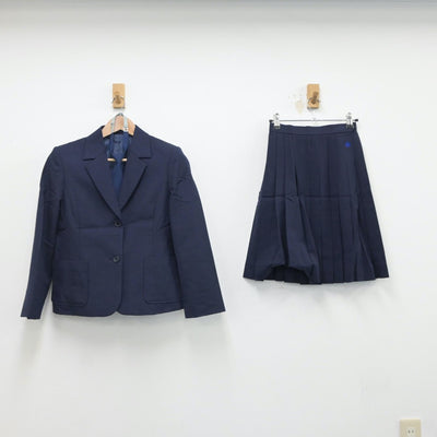 【中古】茨城県 水海道第一高等学校 女子制服 4点（ブレザー・ベスト・スカート）sf018268