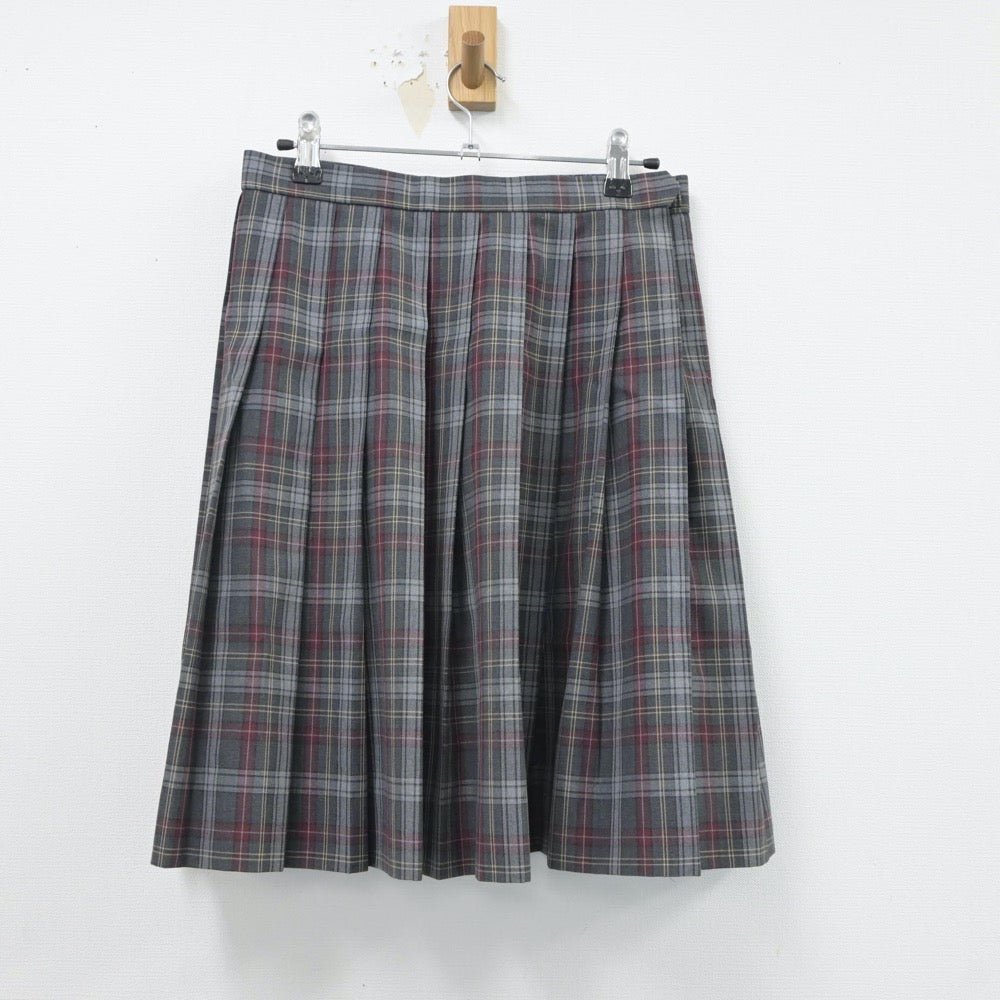 【中古】東京都 立川第五中学校 女子制服 3点（シャツ・ニットベスト・スカート）sf018276