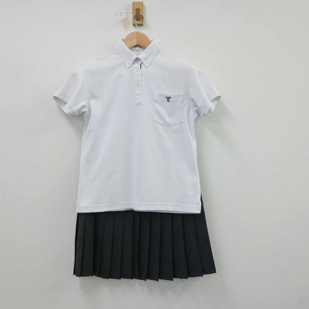 【中古】山形県 東海大山形高等学校 女子制服 3点（セーラー服・シャツ・スカート）sf018277