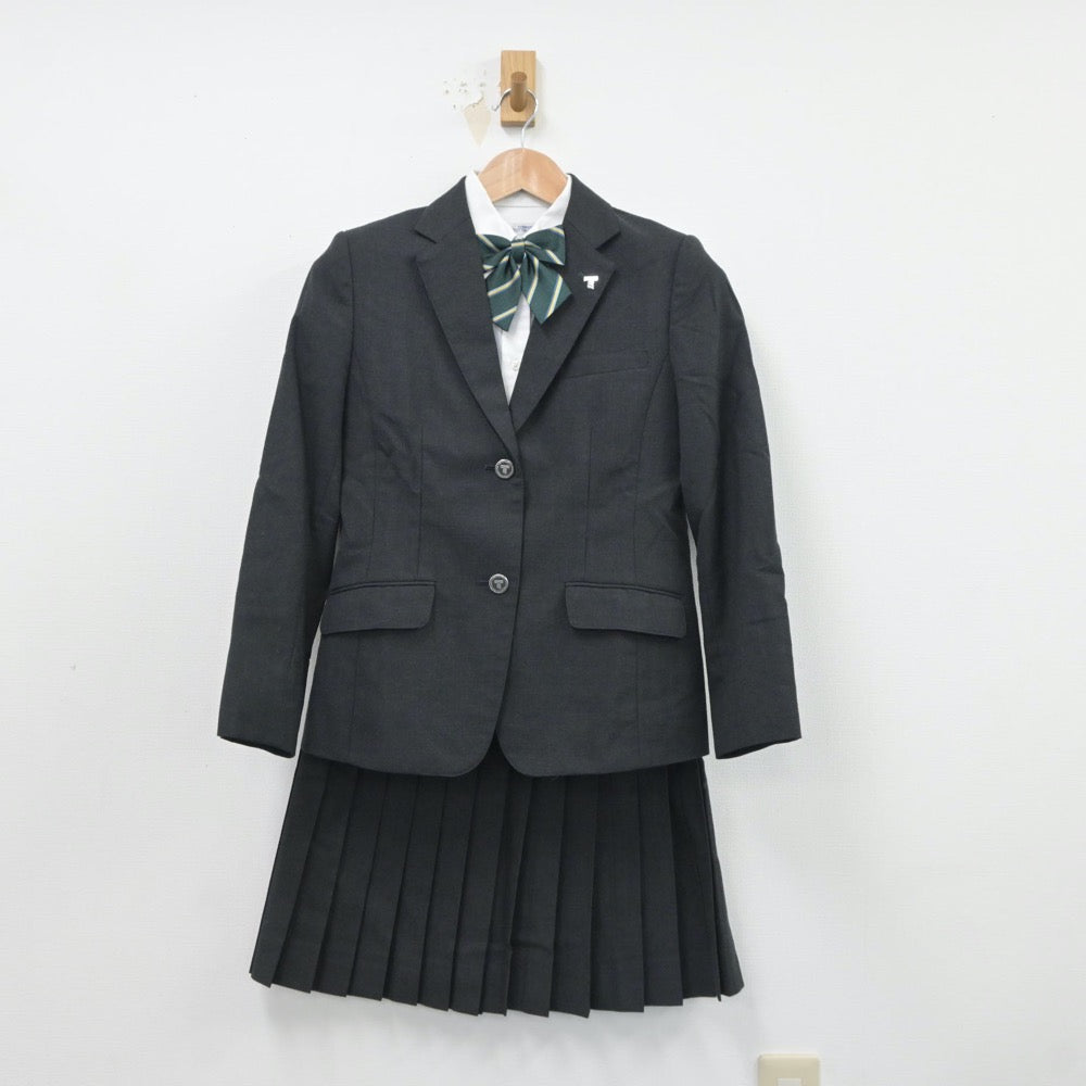 【中古】山形県 東海大山形高等学校 女子制服 5点（ブレザー・シャツ・ニット・スカート）sf018279