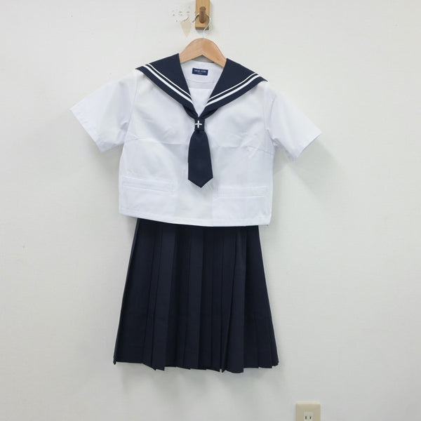 中古制服】山形県 山形第十中学校 女子制服 3点（セーラー服・スカート）sf018281【リサイクル学生服】 | 中古制服通販パレイド