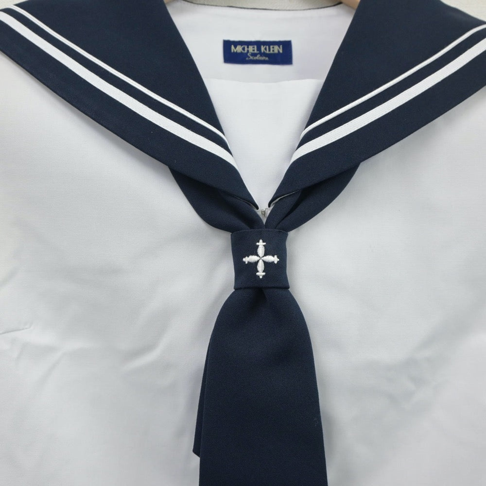 【中古】山形県 山形第十中学校 女子制服 4点（セーラー服）sf018282