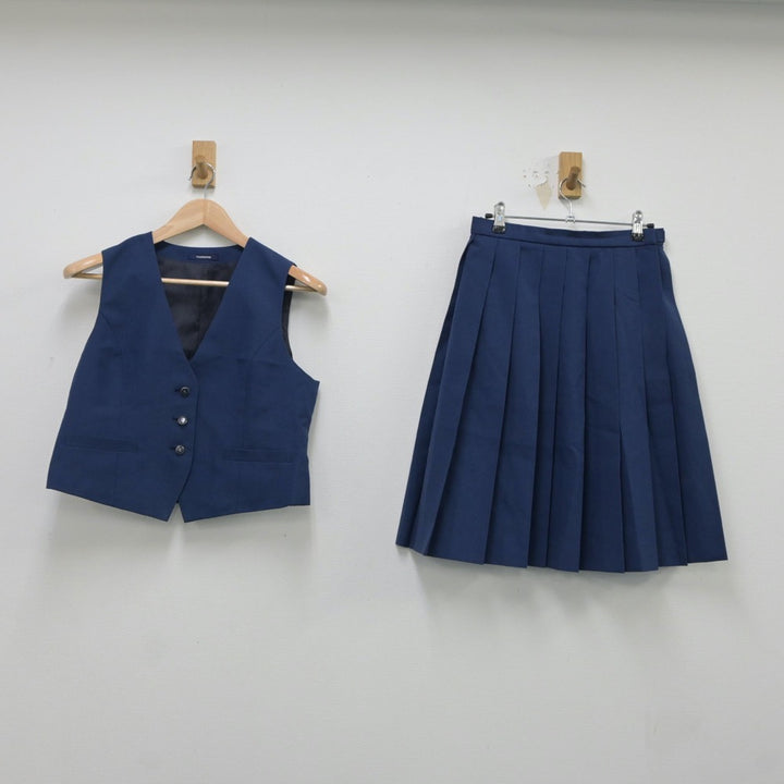 【中古制服】東京都 椚田中学校 女子制服 2点（ベスト・スカート）sf018291【リサイクル学生服】 | 中古制服通販パレイド